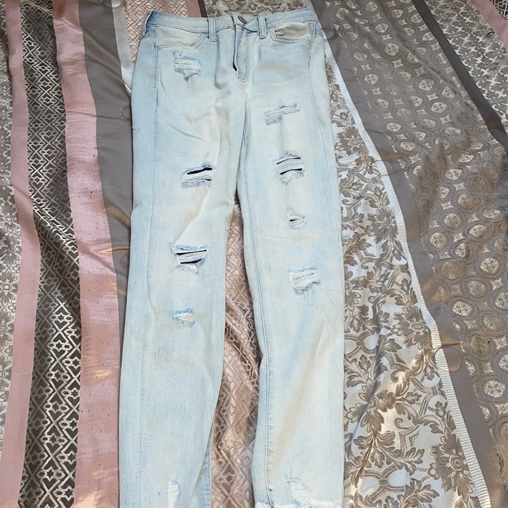 High rise ankle jegging